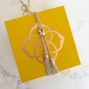 NEW Kendra Scott Presleigh Love Knot Y Necklace in Gold